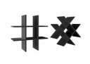 Ver imagem 2 de Nicho Hashtag Nb 9 60x25x60 Nicho em Mdp de 15 Mm, Pintura Uv - Preto