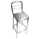 Ver imagem 2 de Cadeira alta com encosto em aço inox