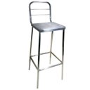 Ver imagem 1 de Cadeira alta com encosto em aço inox