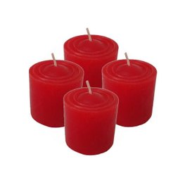 Kit 4 Velas Perfumadas Com Aroma De Pitanga - Cor Vermelha - 2