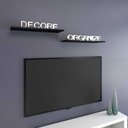 Ver imagem 3 de Prateleira Flutuante 20x60 cms com suporte incluso PBS 2060 - Preto