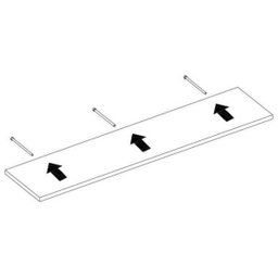 Prateleira Flutuante 20x60 cms com suporte incluso PBS 2060 - Preto - 7