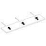 Prateleira Flutuante 20x60 cms com suporte incluso PBS 2060 - Preto - 7