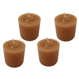 Kit 4 Velas Perfumadas Com Aroma De Canela - Cor Marrom - 2