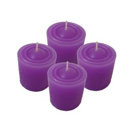 Kit 4 Velas Perfumadas Com Aroma De Lavanda - Cor Roxa - 2