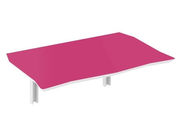 Mesa de Parede Dobrável 70x46cm - Cor Pink Peacock - 4