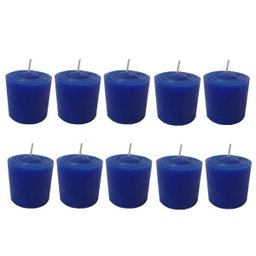 Kit 10 Velas Perfumadas Com Aroma de Alecrim - Cor Azul - 3