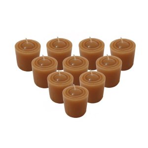 Kit 10 Velas Perfumadas Com Aroma De Canela - Cor Marrom