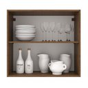 Ver mais imagens de Armário Aéreo 70 Cm 2 Portas Rustic/branco Rustic/branco