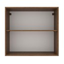 Ver imagem 4 de Armário Aéreo 70 Cm 2 Portas Rustic/branco Rustic/branco