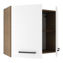 Ver imagem 7 de Armário Aéreo 70 Cm 2 Portas Rustic/branco Rustic/branco