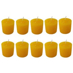 Kit 10 Velas Perfumadas Com Aroma De Citronela - Cor Amarela - 2