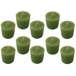 Kit 10 Velas Perfumadas Com Aroma De Erva Doce - Cor Verde - 2