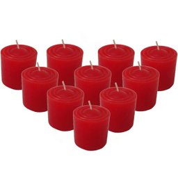 Kit 10 Velas Perfumadas Com Aroma De Pitanga - Cor Vermelha - 1