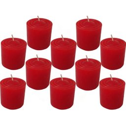 Kit 10 Velas Perfumadas Com Aroma De Pitanga - Cor Vermelha - 2