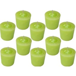 Kit 10 Velas Perfumadas Com Aroma de Capim-Limão - Cor Verde Claro - 2