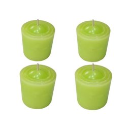 Kit 4 Velas Perfumadas Com Aroma de Capim-Limão - Cor Verde Claro - 2