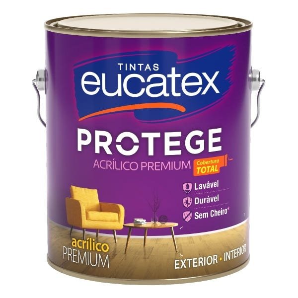 Tinta Parede Fosco Lavavel Protege Eucatex 3,6L (Cores) - Branco