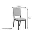 Ver imagem 6 de Conjunto: Mesa Sala Jantar Itália C/ Tampo Madeirado C/ Vidro Curvo 136x136cm e 6 Cadeiras Talia