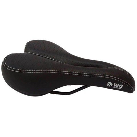 Selim Vazado Mtb com Trilho Wg Varias Cores - Preto