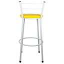 Ver imagem 5 de 2 Banquetas Alta para Cozinha Epoxi Branca:amarelo