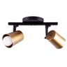 Spot Sobrepor Direcionável Fokus Trilho 02 Lâmpadas E27 Moderno - Dourado - 1