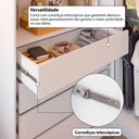 Ver mais imagens de Guarda-roupa Casal Modulado Salvo 4 Portas 4 Gavetas Branco - Pnr Móveis