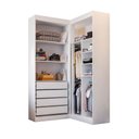Ver imagem 6 de Guarda-roupa Casal Modulado Salvo 4 Portas 4 Gavetas Branco - Pnr Móveis