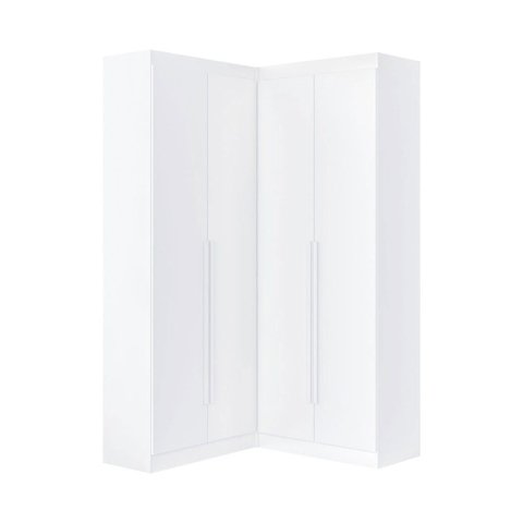 Guarda-roupa Casal Modulado Salvo 4 Portas 4 Gavetas Branco - Pnr Móveis