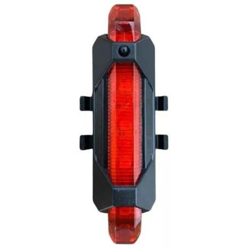 Kit Bike Farol Frontal + Traseiro Ultra Led Usb Recarregável - 3