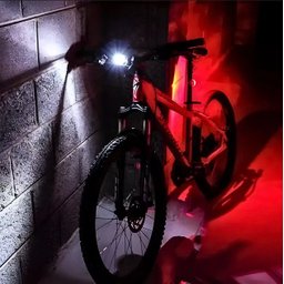 Kit Farol Bike Led Usb Recarregável Dianteiro e Traseiro - 4