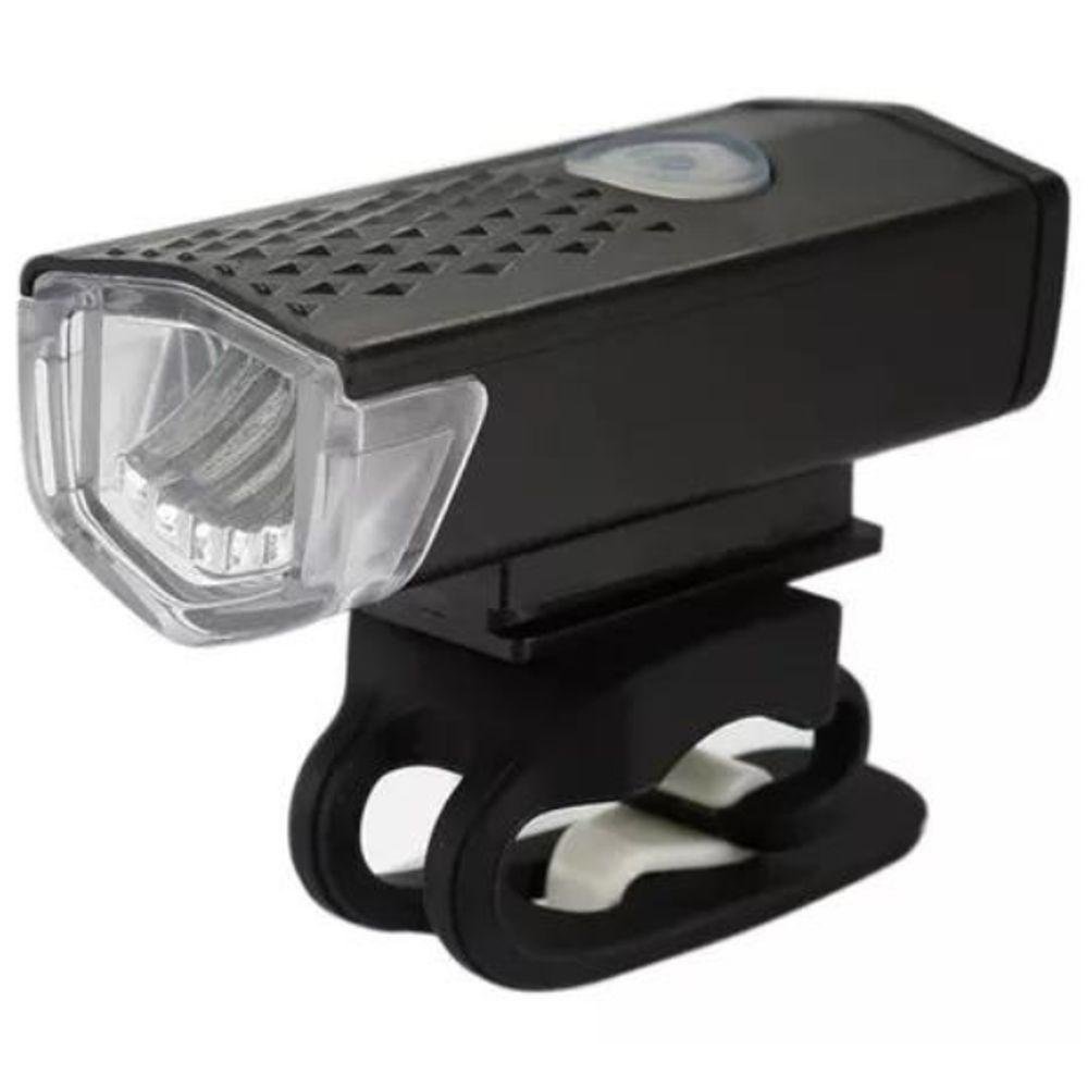 Kit Bike Farol Frontal + Traseiro Ultra Led Usb Recarregável - 6