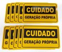 Ver imagem 1 de Placa Cuidado Geração Própria Elektro - Tam 25x15 Alumínio com 10Un
