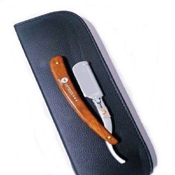 Navalha profissional madeira acrílico Inox ostrich - 1