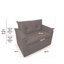 Ver imagem 6 de Sofá Compacto 2 Lugares Suede Confortável Minnors 1,20 Mts Cor:Marrom