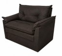 Ver imagem 3 de Sofá Compacto 2 Lugares Suede Confortável Minnors 1,20 Mts Cor:Marrom
