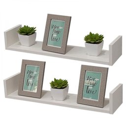 Kit 2 Prateleiras U 100 X 25cm Branca Suporte Invisível - 3