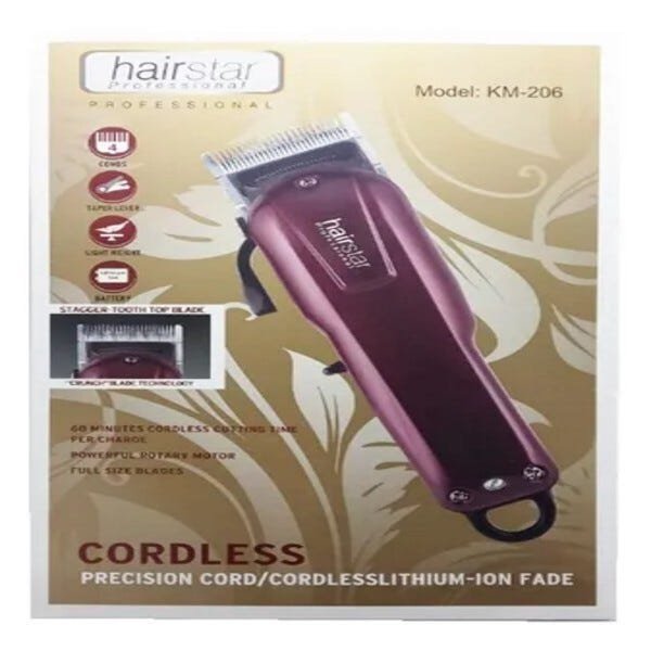 Máquina de cortar cabelo barba km 206