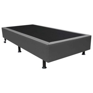 Base Box Solteiro Cinza Sintético 38x88x188