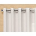 Ver imagem 2 de Cortina Voil Branco Forro Micro Fibra 6,00 X 2.60 Ilhós Cromado