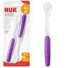 Kit Colheres Talheres de Silicone Infantil Bebê A Partir dos 4 Meses Aprendizado Easy Learning Nuk - - 1