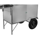 Ver imagem 3 de Carrinho de Salgados Inox com Guarda Sol e Rodas Pneumáticas Cefaz