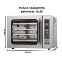 Ver imagem 3 de Forno de Convecção Pratica Miniconv Tradicional Elétrico com Vapor 220v