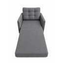 Ver imagem 4 de Poltrona Cama Solteiro 2 em 1 Conforto, Elegância Veludo:Cinza