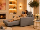 Ver imagem 3 de Poltrona Cama Solteiro 2 em 1 Conforto, Elegância Veludo:Cinza