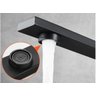 Torneira Gourmet Slim Quadrada Misturador Monocomando Preto Black - 10