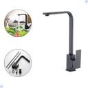 Ver imagem 3 de Torneira Gourmet Slim Quadrada Misturador Monocomando Preto Black