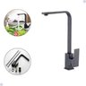 Torneira Gourmet Slim Quadrada Misturador Monocomando Preto Black - 3