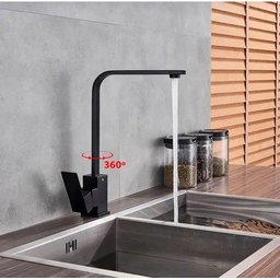 Torneira Gourmet Slim Quadrada Misturador Monocomando Preto Black - 9