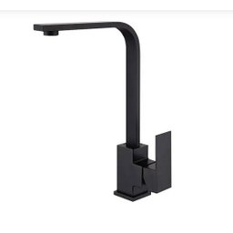 Torneira Gourmet Slim Quadrada Misturador Monocomando Preto Black - 1